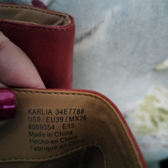 Calvin Klein Red Booties - Picture 5 of 7